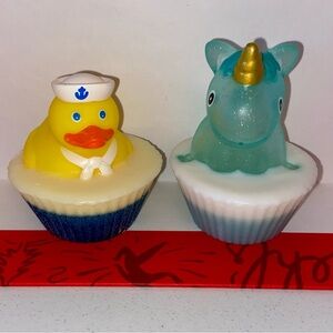 ⚫️ x2 Nectar Life Magical Unicorn & Sailor Duck Rubber Ducky Soap Bundle Lot